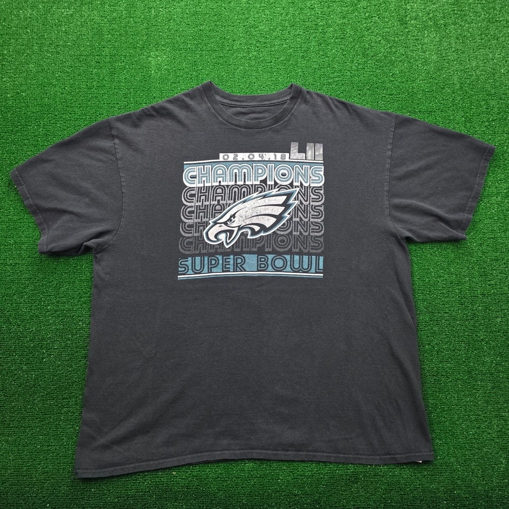 Philadelphia Eagles NFL Super Bowl LII Champions 2018 Graphic Tshirt Mens 2XL